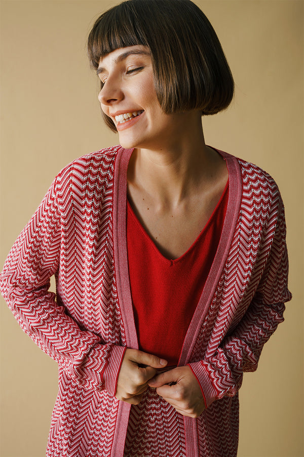 Molly Cardigan Red